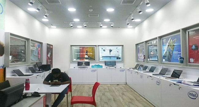 Lenovo Exclusive Showroom in Marina Mall, Chennai, India