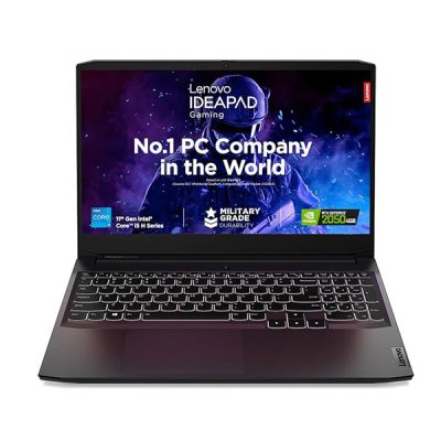 LENOVO Gaming3 (8QIN) Laptop ( AMD Ryzen™ 5 5500H / 4C / 8T, 3.3 / 4.2GHz, 2MB L2 / 8MB L3 / 8GB Ram / 512GB SSD / 4GB Nvidia RTX 2050 Graphics / Win11 )