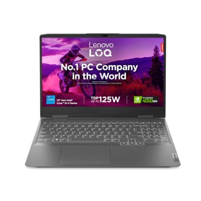 LENOVO LOQ (X6IN) Laptop (Intel® Core™ i5-13450HX / 10C (6P + 4E) / 16T / P-core 2.4 / 4.6GHz / E-core 1.8 / 3.4GHz / 20MB / 24GB(2x 12GB SO-DIMM DDR5-4800) / 512GB SSD / NVIDIA GeForce RTX 3050 6GB GDDR6 / Win11 H&S2021)