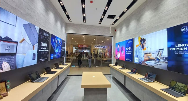 Lenovo Exclusive Store in Aerohub Mall, Chennai, India