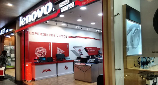 Lenovo Exclusive Store in Velachery, Chennai.
