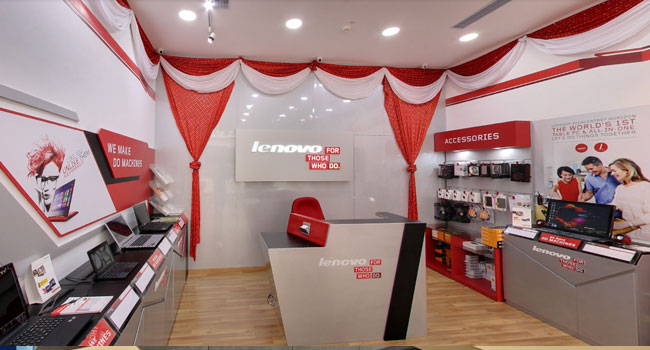 Lenovo Exclusive Store in Velachery, Chennai.