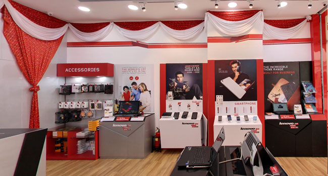 Lenovo Exclusive Store in Velachery, Chennai.