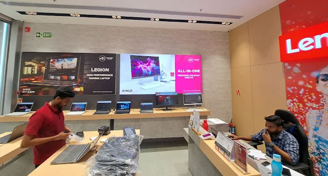 Lenovo Exclusive Store in Velachery, Chennai.