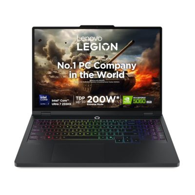 Lenovo Legion pro 5 (83F3007CIN) Gaming Laptop (Intel® Core Ultra 7 255HX / NVIDIA® GeForce RTX™ 5060 8GB GDDR7 / 2x 16GB SO-DIMM DDR5-5600 / 1TB SSD M.2 2242 PCIe® 4.0×4 NVMe / 16″ WQXGA (2560×1600) / Windows® 11 Home / Office Home 2024)