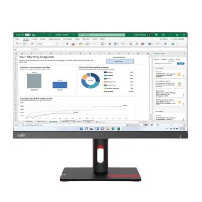 LENOVO MONITOR 21.5″ -S22i 30- 63FCKARBWW (FHD (1920×1080) IPS display 250 cd/m² 99% sRGB / 6ms (Typical mode)75Hz refresh rate / HDMI® Cable / 1x HDMI® 1.4 / 1x VGA Black / 3YRS WARRENTY)