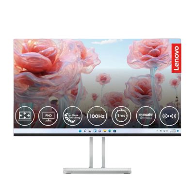 LENOVO L24I-4A 23.8″ MONITOR ULTRA THIN – 67BCKAC6IN (FHD 1920×1080 (48Hz – 100Hz) / SPEAKER 3W x2/1x HDMI® 1.4 / 1x VGA / HDMI CABLE / CLOUD GREY / 3YRS WARRENTY)